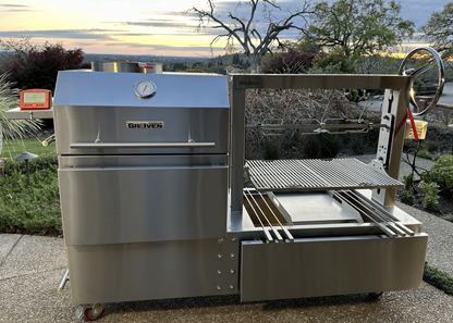 Stainless Steel BBQ Wood Fire Santa Maria Grill